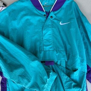 Mens Nike Purple and Teal Windbreaker